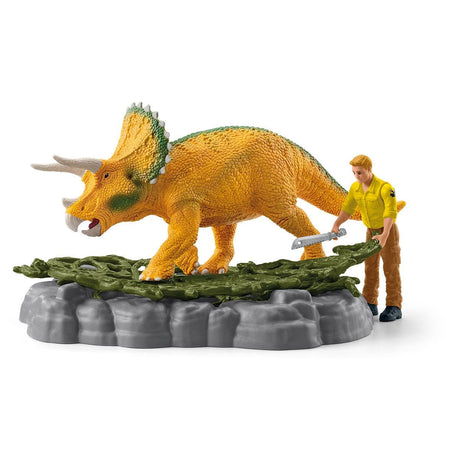 Mission de transport Dino, coffret de 43 pieces avec figurine tricératops et camion de transport, jouets dinosaures pour enfants