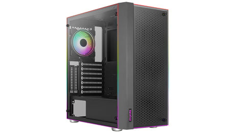 Boitier Moyen Tour ATX AeroCool Skribble RGB avec panneaux vitrés (Noir)