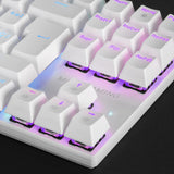 Clavier Gamer mécanique (Blue Switch) Mars Gaming MK80 RGB (Blanc)