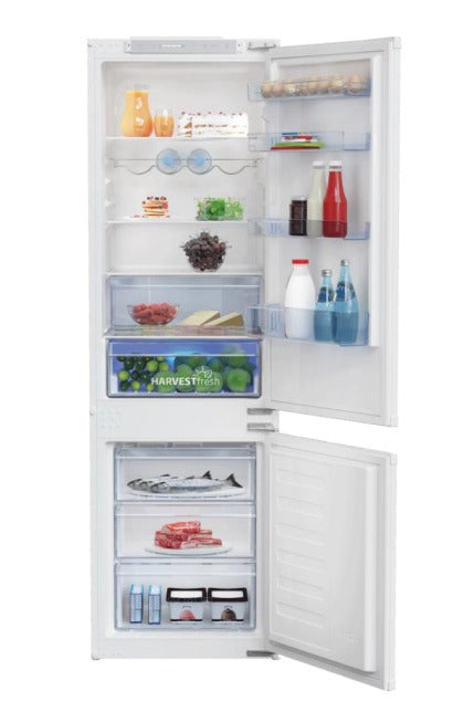 Réfrigérateur intégrable combiné BEKO BCSA285E4ZSN - 271L - Blanc
