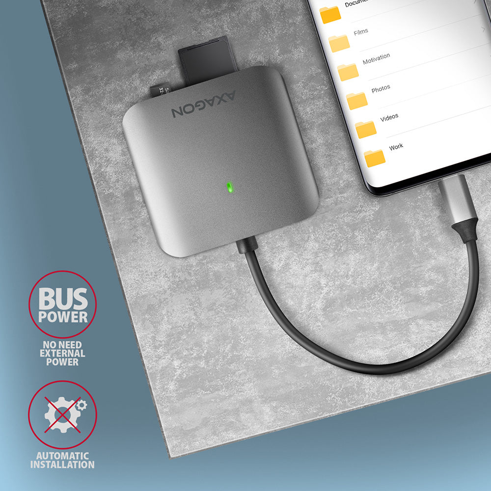 Lecteur de Cartes externe Axagon CRE-S3C USB 3.2