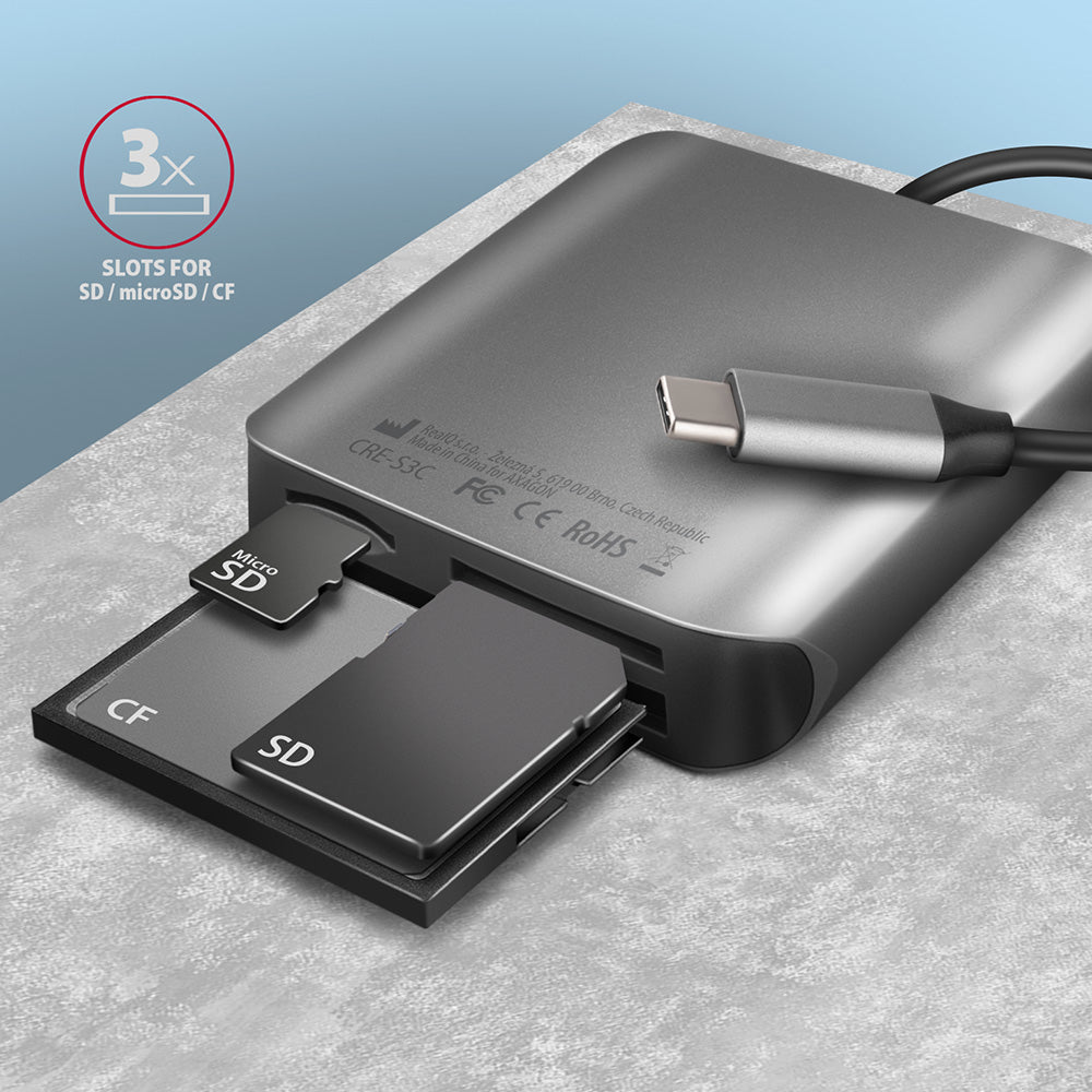 Lecteur de Cartes externe Axagon CRE-S3C USB 3.2