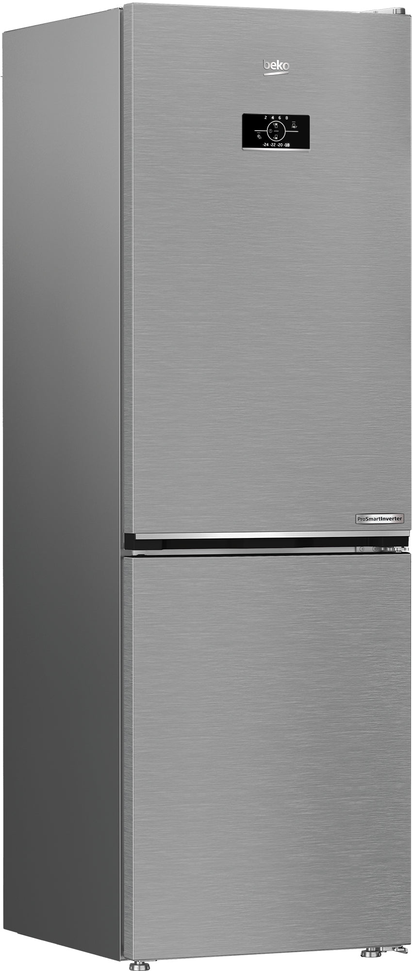 Réfrigérateur combiné - BEKO Série bPro500 - B5RCNE365HXB - 2 portes - 316 L - Classe D - 59,5 x 66,3 x 186,5 cm - Métal brossé