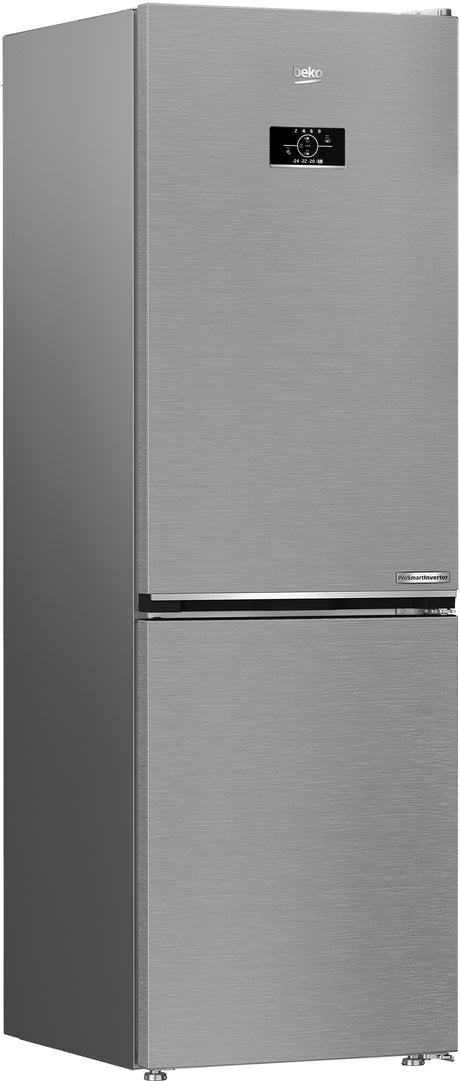 Réfrigérateur combiné - BEKO Série bPro500 - B5RCNE365HXB - 2 portes - 316 L - Classe D - 59,5 x 66,3 x 186,5 cm - Métal brossé