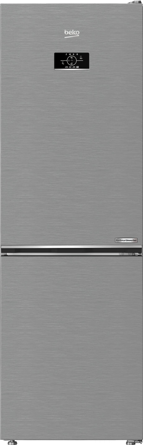 Réfrigérateur combiné - BEKO Série bPro500 - B5RCNE365HXB - 2 portes - 316 L - Classe D - 59,5 x 66,3 x 186,5 cm - Métal brossé