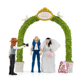 Figurine La caleche des mariés, des 5 ans, schleich 42641 HORSE CLUB, coffret 106 pieces