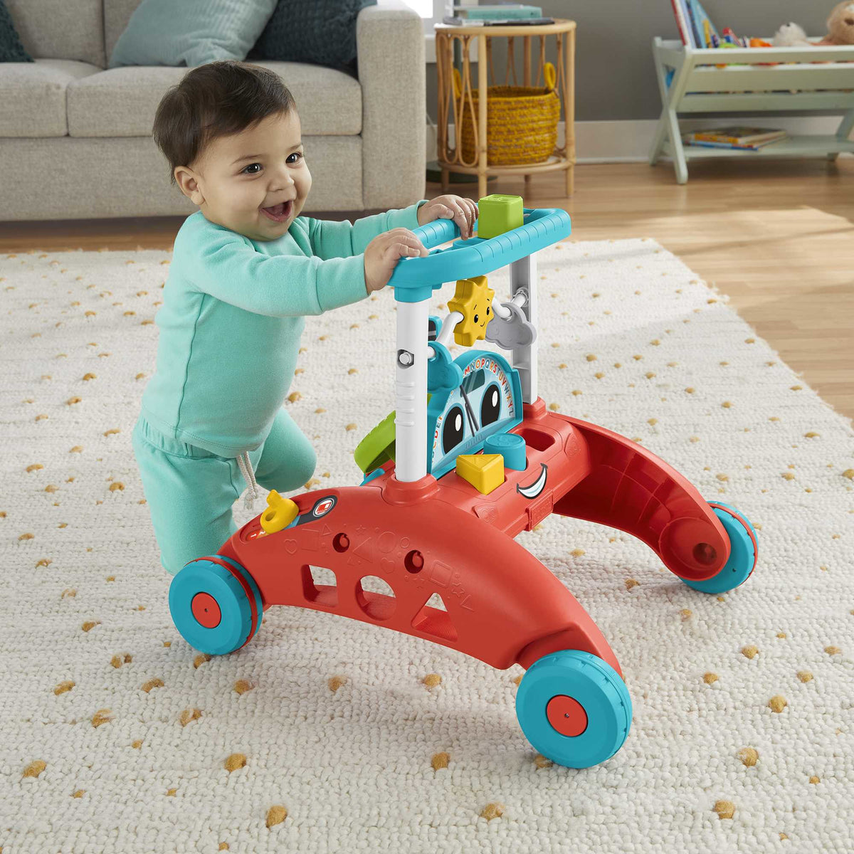 Fisher-Price-Trotteur a 2 côtés Rythme Stable et Régulier HJP43
