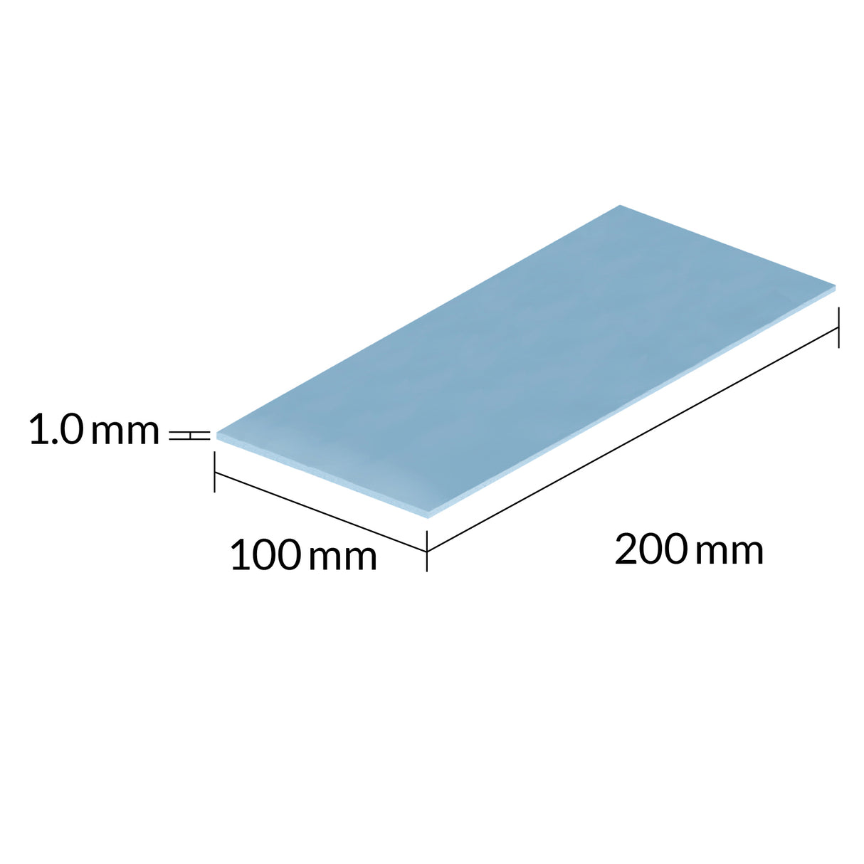 Lot de 2 Pads thermiques Arctic TP-3 200x100x1mm (Bleu)