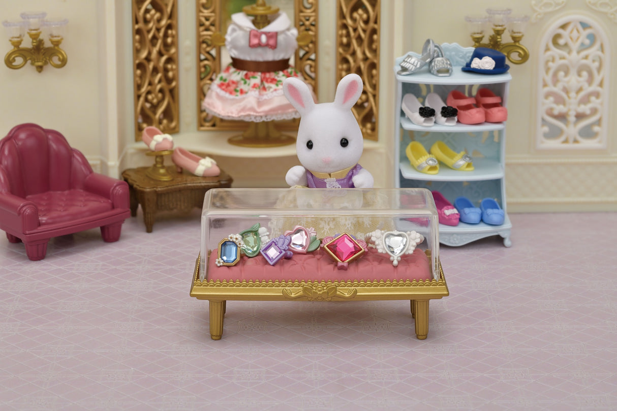 Figurines miniatures - SYLVANIAN FAMILIES - 5647 - La valisette de mode et grande soeur Lapin neige