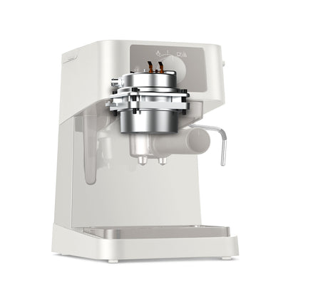 Machine a expresso - DELONGHI - STILOSA EC235.CR - Solo pompe - Bouilloire inox - Compatible ESE - Buse vapeur - Finition creme