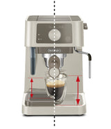 Machine a expresso - DELONGHI - STILOSA EC235.CR - Solo pompe - Bouilloire inox - Compatible ESE - Buse vapeur - Finition creme