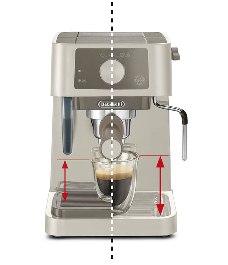 Machine a expresso - DELONGHI - STILOSA EC235.CR - Solo pompe - Bouilloire inox - Compatible ESE - Buse vapeur - Finition creme