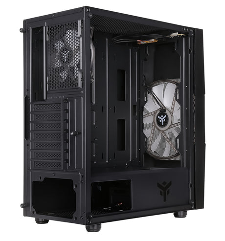 Boitier Moyen Tour ATX iTek Oxygene RGB avec panneau vitré (Noir)