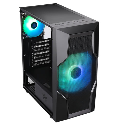 Boitier Moyen Tour ATX iTek Oxygene RGB avec panneau vitré (Noir)