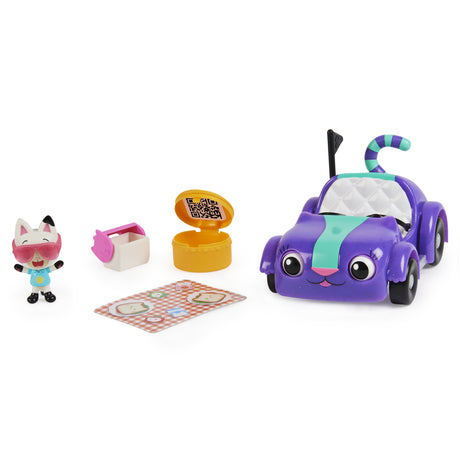 Chabriolette - Gabby et la Maison Magique - Véhicule et figurine chat avec accessoires