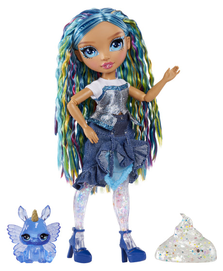 Rainbow High Rainbow Shimmers with Slime Fashion Doll - Skyler (blue)