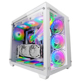 Boitier Grand Tour E-ATX Mars Gaming MCV3 avec panneaux vitrés (Blanc)