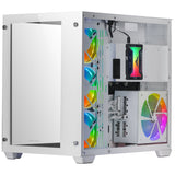 Boitier Grand Tour E-ATX Mars Gaming MCV3 avec panneaux vitrés (Blanc)