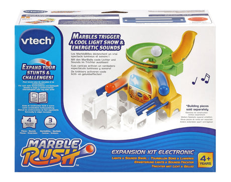 Circuit a Billes Marble Rush - VTECH - Expansion Kit Electronic - Tourbillon Sons et Lumieres