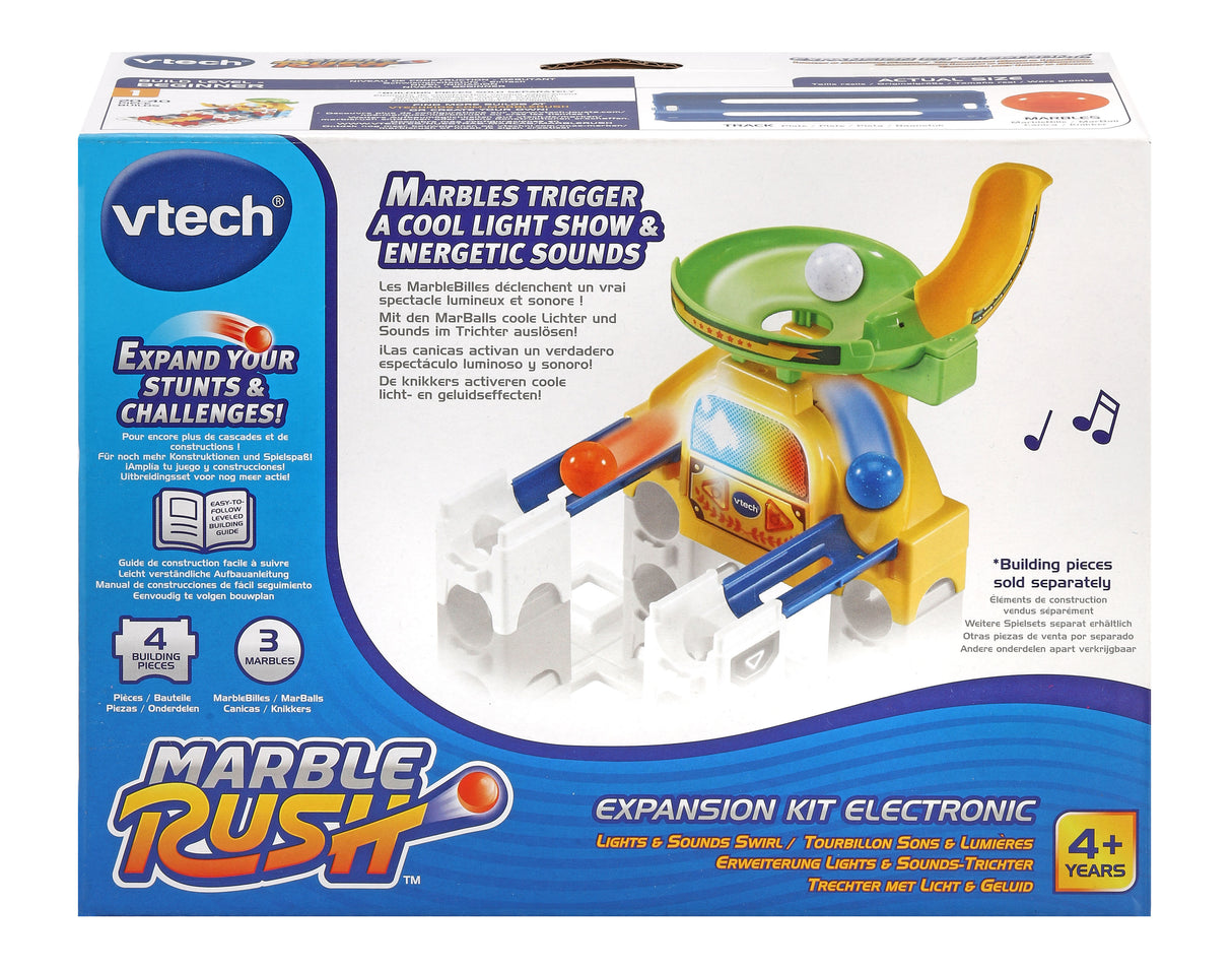 Circuit a Billes Marble Rush - VTECH - Expansion Kit Electronic - Tourbillon Sons et Lumieres