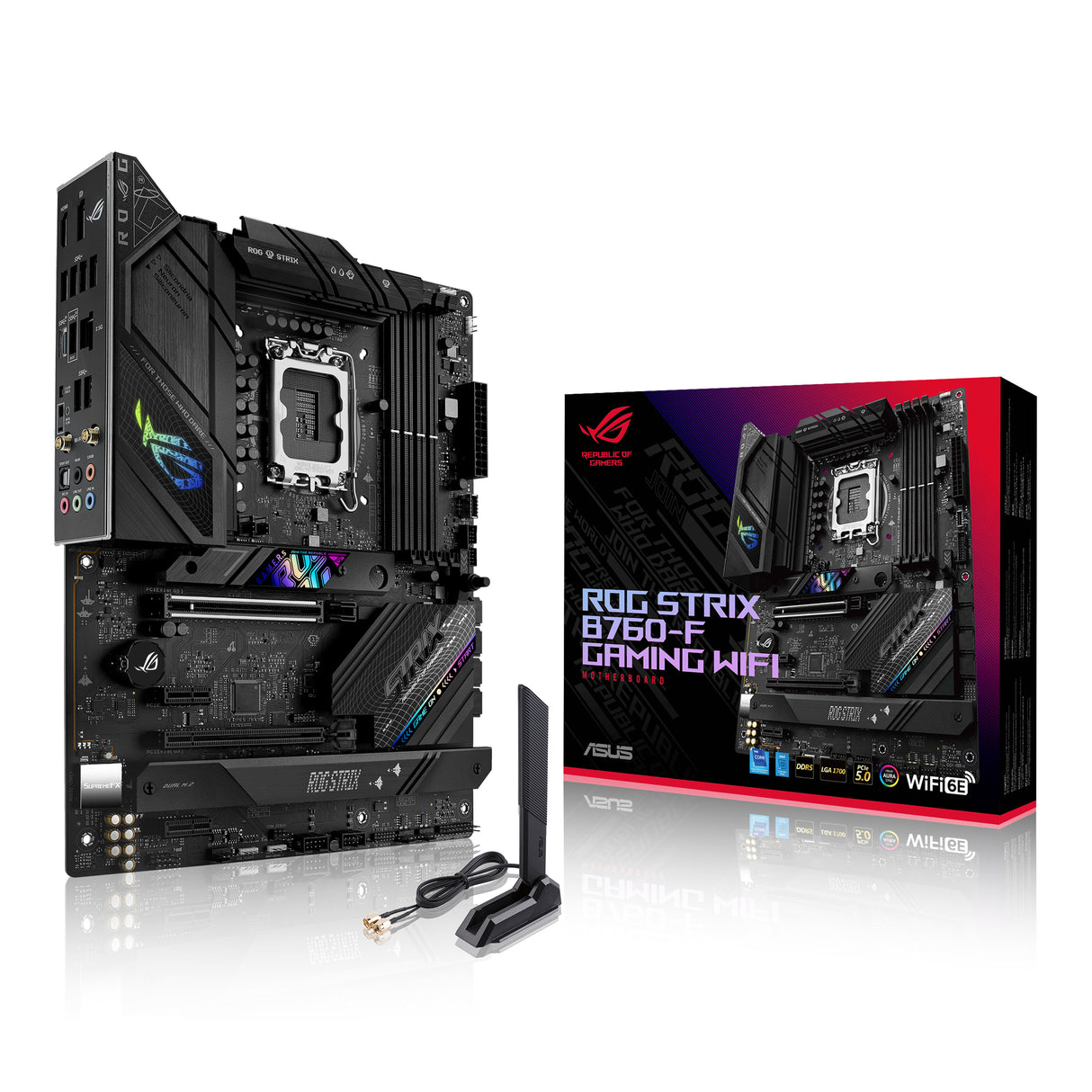 Carte Mere - ASUS - ROG STRIX B760-F GAMING WIFI - Wi-Fi 6E - DDR5 - Socket LGA1700