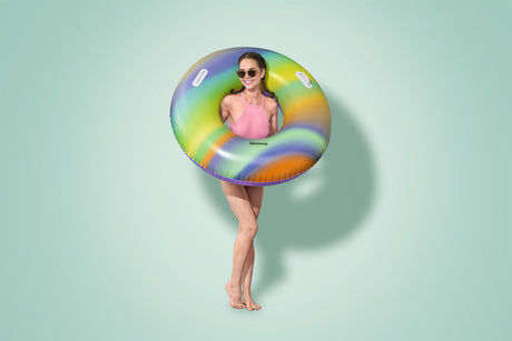 Bouée gonflable - BESTWAY - Rainbow - Diametre 119 cm - Multicolore - Pour enfants a partir de 6 ans