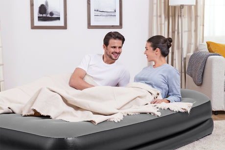 Lit gonflable - BESTWAY - Tritech 2P - 2 places - 203x152x46 cm avec pompe électrique intégrée
