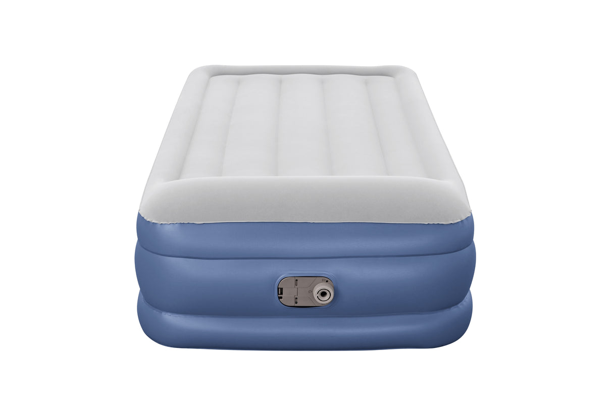 Lit gonflable - BESTWAY - 67628 - 1 place - 191 x 97 x 46 cm, pompe électrique intégrée, cadre de lit