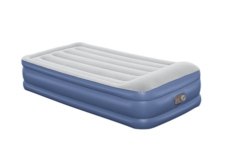 Lit gonflable - BESTWAY - 67628 - 1 place - 191 x 97 x 46 cm, pompe électrique intégrée, cadre de lit