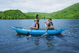 Kayak gonflable - BESTWAY - Cove Champion X2 Hydro-Force - 331x88cm - 2 places - 180kg max - 2 pagaies, 2 ailerons amovibles +