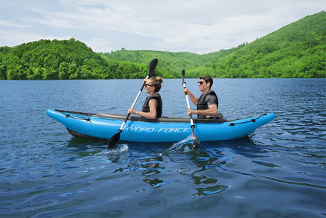 Kayak gonflable - BESTWAY - Cove Champion X2 Hydro-Force - 331x88cm - 2 places - 180kg max - 2 pagaies, 2 ailerons amovibles +