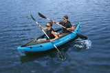 Kayak gonflable - BESTWAY - Cove Champion X2 Hydro-Force - 331x88cm - 2 places - 180kg max - 2 pagaies, 2 ailerons amovibles +