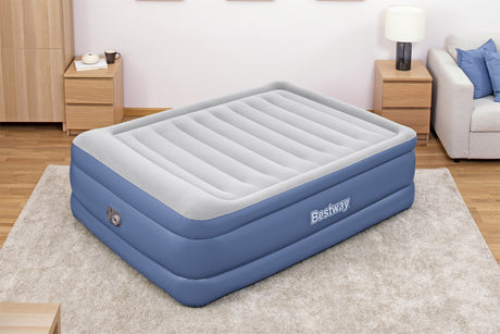 Lit gonflable - Bestway - Tritech - 152 x 203 x 46 cm - 2 places - Pompe intégrée