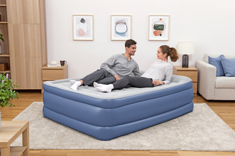 Lit gonflable - Bestway - Tritech - 152 x 203 x 46 cm - 2 places - Pompe intégrée