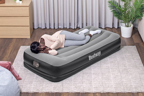 Lit gonflable - BESTWAY - Matelas 1 place - 191 x 97 x 36 cm - Pompe électrique intégrée