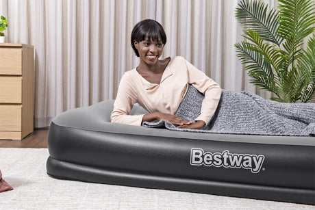 Lit gonflable - BESTWAY - Matelas 1 place - 191 x 97 x 36 cm - Pompe électrique intégrée