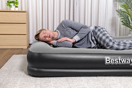 Lit gonflable - BESTWAY - Matelas 2 places - 203 x 152 x 36 cm - Pompe électrique intégrée