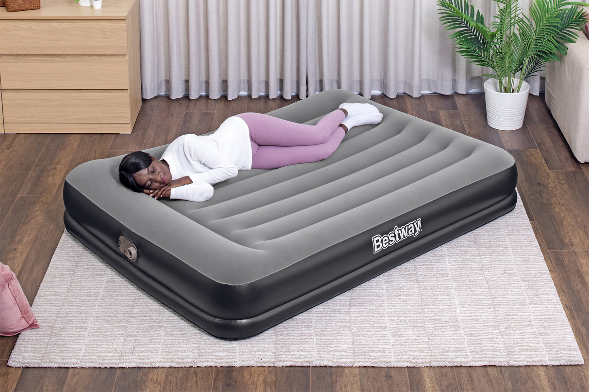 Lit gonflable - BESTWAY - Matelas 2 places - 203 x 152 x 36 cm - Pompe électrique intégrée