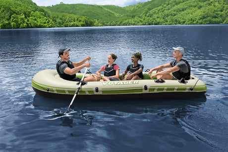 BATEAU GONFLABLE VOYAGERA© X4 SET HYDRO-FORCEA©, 350 X 145 CM, 4 ADULTES