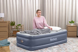 Lit gonflable - BESTWAY - 6713G - Tritech™ - 1 place, 191 x 97 x 51 cm, pompe électrique intégrée, cadre de lit