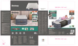 Lit gonflable - BESTWAY - 6713G - Tritech™ - 1 place, 191 x 97 x 51 cm, pompe électrique intégrée, cadre de lit