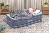 Lit gonflable - BESTWAY - 6713G - Tritech™ - 1 place, 191 x 97 x 51 cm, pompe électrique intégrée, cadre de lit