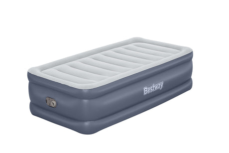 Lit gonflable - BESTWAY - 6713G - Tritech™ - 1 place, 191 x 97 x 51 cm, pompe électrique intégrée, cadre de lit
