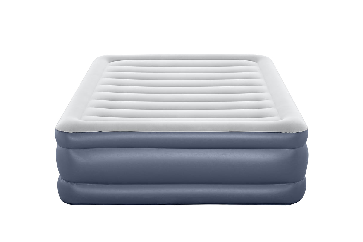 Lit gonflable - BESTWAY - 6713I - Tritech™ - 2 places, 203 x 152 x 51 cm, pompe électrique intégrée, cadre de lit