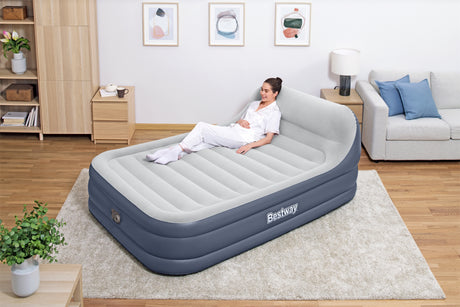 Lit gonflable - BESTWAY - 67923 - Tritech™ SleekFlow™ - 2 places, 226 x 152 x 84 cm, tete de lit, pompe intégrée