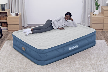 BESTWAY Bestway Lit gonflable 2 places 203x152x46cm avec pompe électrique intégrée