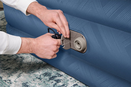 BESTWAY Bestway Lit gonflable 2 places 203x152x46cm avec pompe électrique intégrée