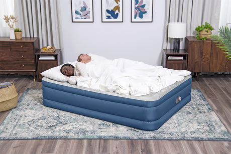 BESTWAY Bestway Lit gonflable 2 places 203x152x46cm avec pompe électrique intégrée