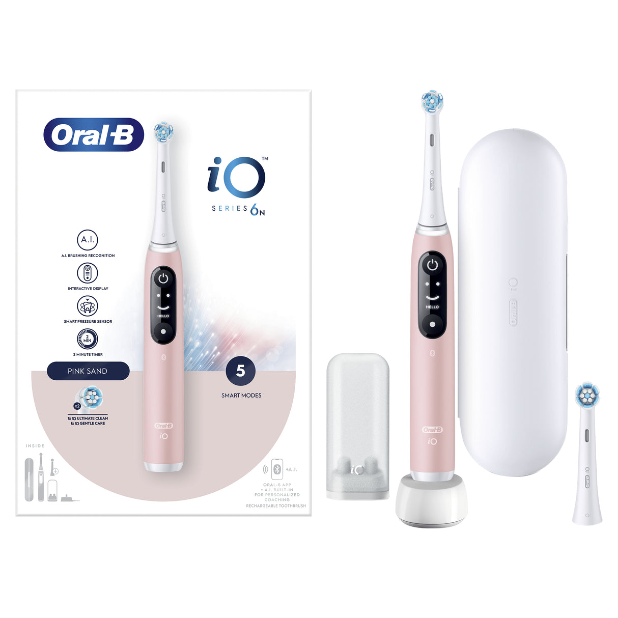 Brosses a dents - ORAL-B - iO6n Series - Pink Sand - Electrique