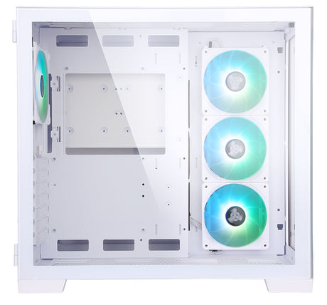 Boitier Moyen Tour ATX iTek Dark Cave RGB avec panneau vitré (Blanc)